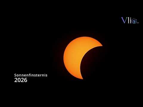 Sonnenfinsternis 2026 - Zeitraffer bis 84-87 % Bedeckung
